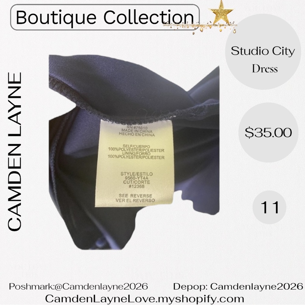 City Studio Blue Halter Sundress for Weddings - Picture 7 of 7